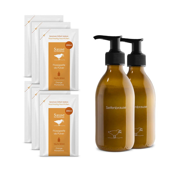 Flüssigseife Starter-Set Orange Mandarine 1200 ml