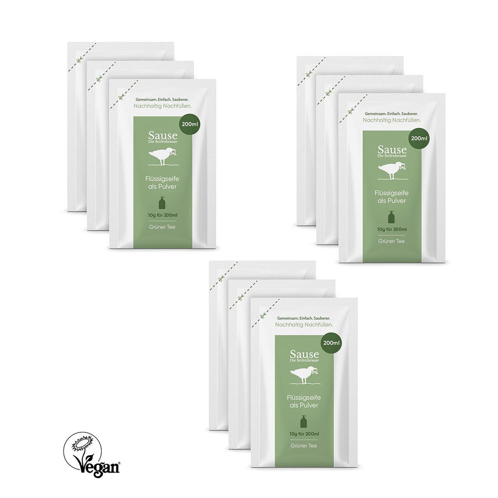 Flüssigseife Refill Set grüner Tee 1800 ml